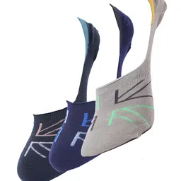 Dollar Socks Men Pack of 3 Assorted Cotton Shoe Liners-55