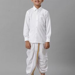 Ramraj Boys Long Sleeves Shirt With Dhoti Pants-picture-28