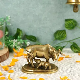 Imli Street Golden Textured Cow & Calf Idol Showpiece-picture-40
