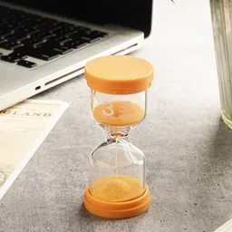 EXIM DECOR Orange Colored Sand Timer Curio Showpieces-image-37