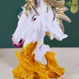 Mariner's Creation White & Brown Horse Figurine Showpiece-image-78