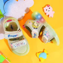 Kats Kids First Walking Printed LED Light Sports Sandals-15
