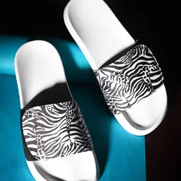 EXTRIMOS Men Printed Adjustable Strap Lightweight Synthetic Sliders-2