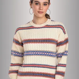 Moda Elementi Striped Sweater-image-30