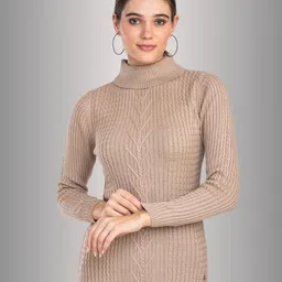 Moda Elementi Cable Knit Self Design Sweater-image-54