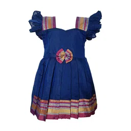 BAESD Infants Girls Sweetheart Neck Bow Cotton Fit & Flare Ethnic Dress-picture-8