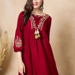Anouk Women Embroidered  Ethnic Dresses-picture-32