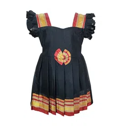 BAESD Infants Girls Sweetheart Neck Cotton Fit & Flare Midi Ethnic Dress-12