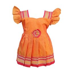 BAESD Infants Girls Sweetheart Neck Cotton Fit & Flare Maxi Ethnic Dress-40