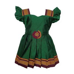 BAESD Infant Girls Self Design Cotton Fit and Flare Ethnic Dresses-image-43