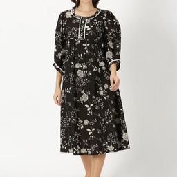 Saffron Threads Women Printed Pure Cotton A-Line Midi Ethnic Dresses-image-39