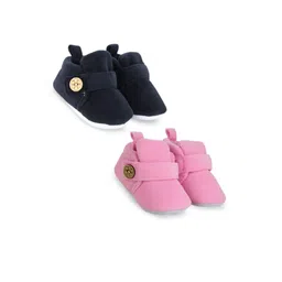 BAESD Infants Set Of 2 Anti-Skid Sole Velvet Booties-10