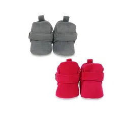 BAESD Infants Set Of 2 Anti-Skid Sole Velvet Booties-97