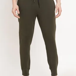 Sweet Dreams Men Olive Green Solid Joggers-image-99