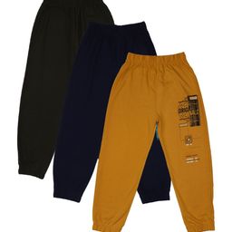 CREMLIN CLOTHING Kids Pack Of 3 Solid Joggers-15