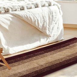 Kuber Industries Maroon Striped Anti-Skid Runners-34