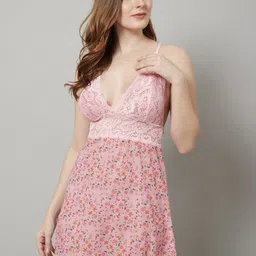 Shararat Printed Baby Doll With Briefs-image-56