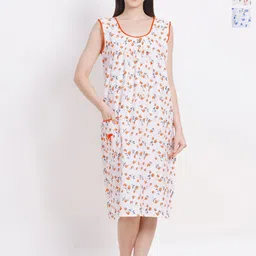 Breezly Pack Of 2 Printed Pure Cotton Nightdress-picture-50