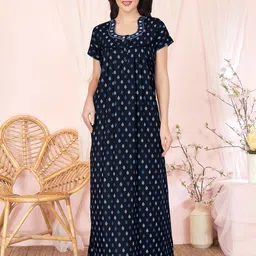 Sand Dune Printed Maxi Nightdress-image-45