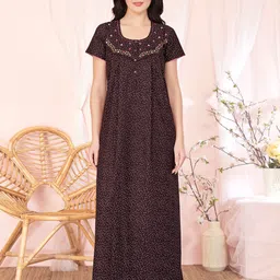 Sand Dune Printed Maxi Nightdress-image-35