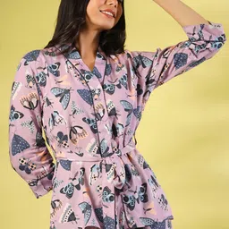 SANSKRUTIHOMES Women Printed Night suit-picture-27