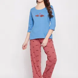 Clovia Women Printed Night suit-picture-30