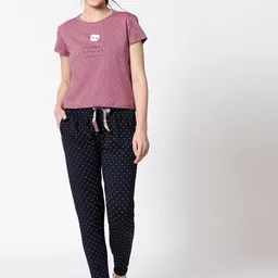 I like me Polka Dots Printed Pure Cotton Night Suit-picture-15