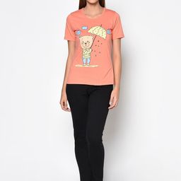 CUSHYBEE Women Orange & Black Cotton Printed Night suit-image-54