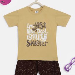 HOMEGROWN Boys Typography Printed Night Suit-image-40