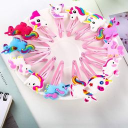 LYTIX Girls Set Of 20 Embellished Unicorn Hair Clips-31