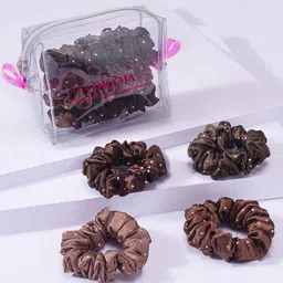 HAIR DRAMA COMPANY Women Set of 5 Beaded Ponytail Holders-25