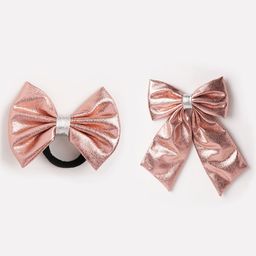 RIBBON CANDY Girls Set of 2 Embellished Ponytail Holders & Alligator Hair Clip-image-97