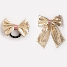 RIBBON CANDY Girls Set of 2 Ponytail Holders & Alligator Hair Clip-image-4
