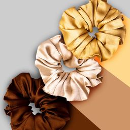 Hair Drama Company Set Of 3 Neutral Scrunchies-image-96