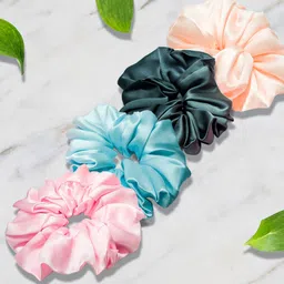 Hair Drama Company Set of 4 Pastel Scrunchies-14