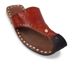 Apratim Men Leather Comfort Sandals-image-8