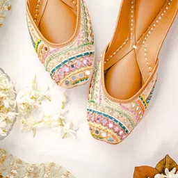 NR By Nidhi Rathi Embellished Ethnic Mojaris-image-98