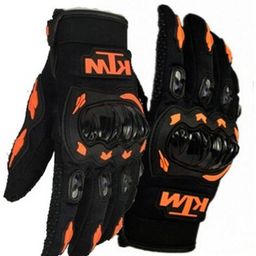 BAESD Men Patterned Leather Breathable Riding Gloves-25