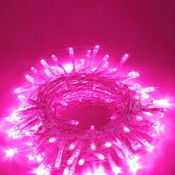 Desidiya Pink LED Rice  Decoration String Lights-1