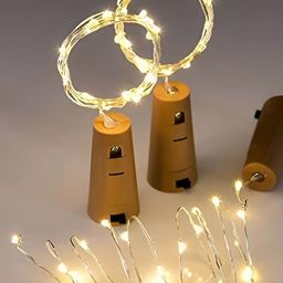 SKYFLY White 2 Pieces Cork LED String Lights-12