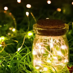 Archies Yellow Glass Quirky Outdoor String Lights-23