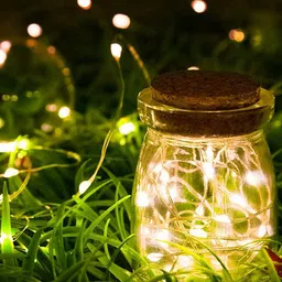 Archies Yellow Glass Quirky Outdoor String Lights-51