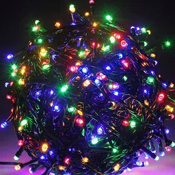 Archies Green & Pink Glass Quirky Outdoor String Lights-14