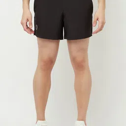 Truerevo Men Black Low-Rise Running Shorts-image-48