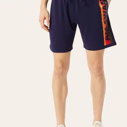 AMSWAN Men Printed Low-Rise Cotton Running Shorts-image-27
