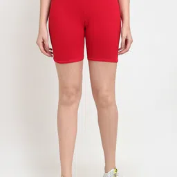 GRACIT Women Red Cycling Sports Short-58