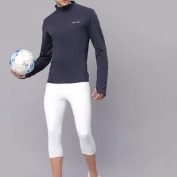 JUMP USA Men White Rapid Dry-Fit Antimicrobial Running Tights-image-95