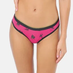 bummer Women Printed Micro Modal Undercats Mid Rise Bikini Brief-image-47