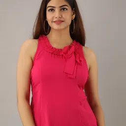 KALINI Women Pink Solid Tunic-picture-48