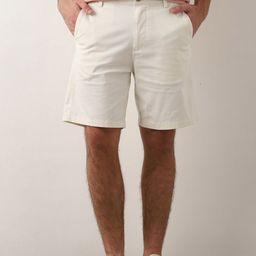 SELECTED Men Mid Rise Cotton Chino Shorts-image-77
